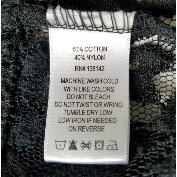 Hot in Hollywood Womens Sugar Moto Sheer Black Lace Jacket M NWT - Picture 13 of 13